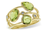 Peridot and Diamond Ring